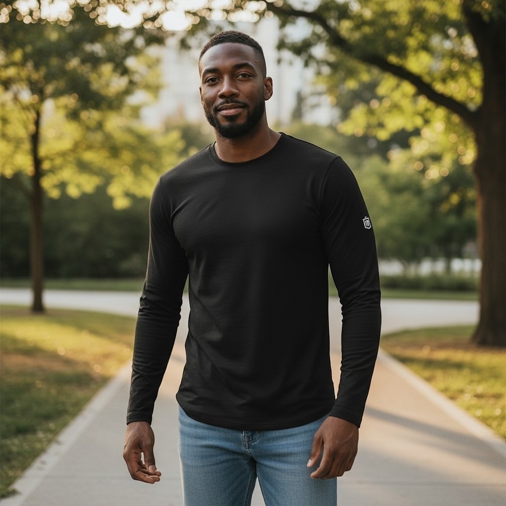 Lululemon + Travis Mathew Men's Long Sleeved Performance Crew Neck Baselayer